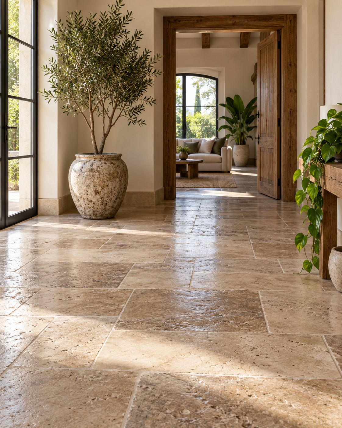 Stone floor restoration
