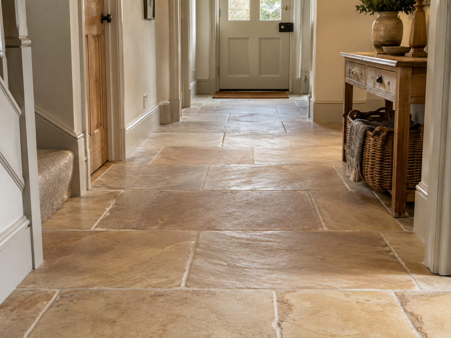 Sandstone Hallway after restoration